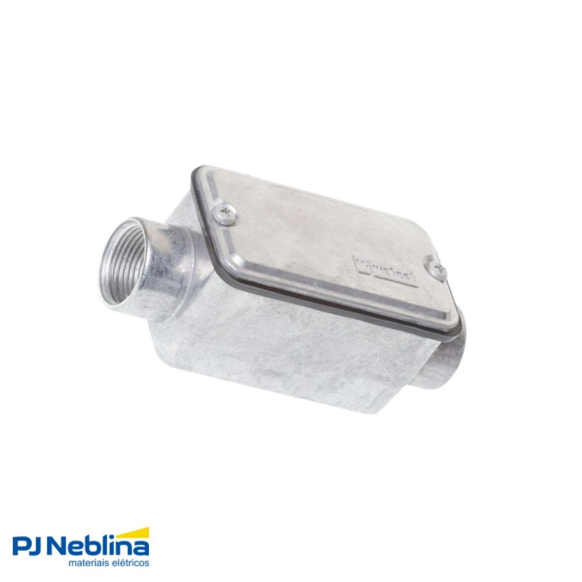 Condulete Alumínio Fixo Tipo Ll 1Pol C/Rosca Bsp S/Pintura C/Tampa C/Vedação Tgvp (Ip54) - Wetzel