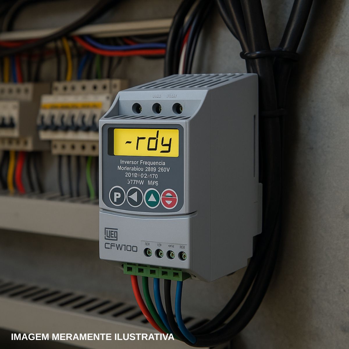 Inversor Frequência Monofásico 200-240V 50/60Hz 2,6A 0,37Kw - Weg