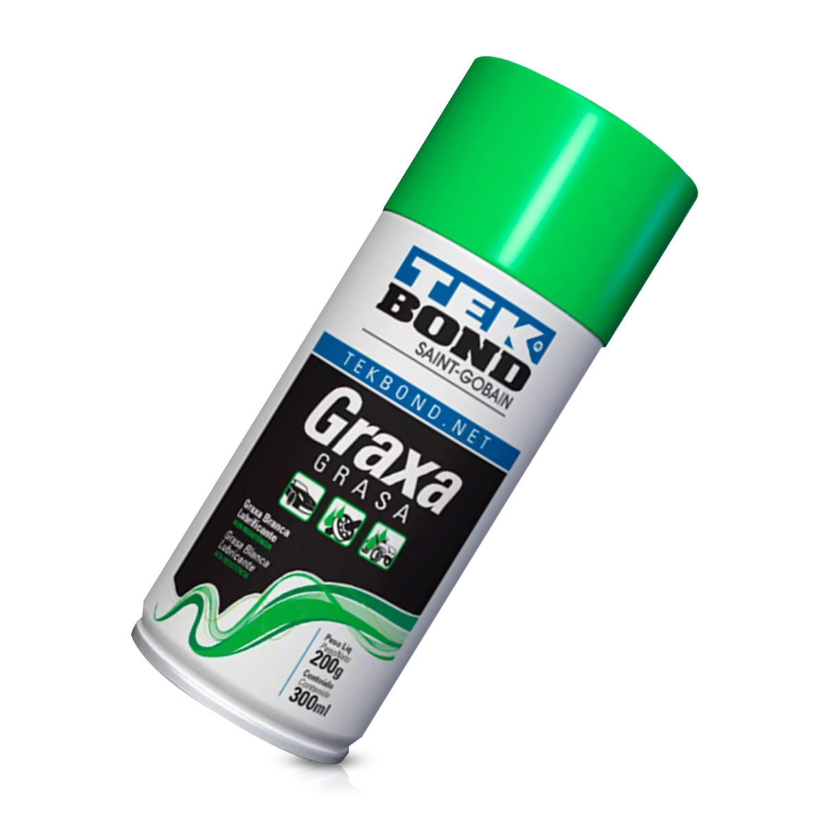 Spray Graxa Lubrificante Branco 300ml - Tek Bond