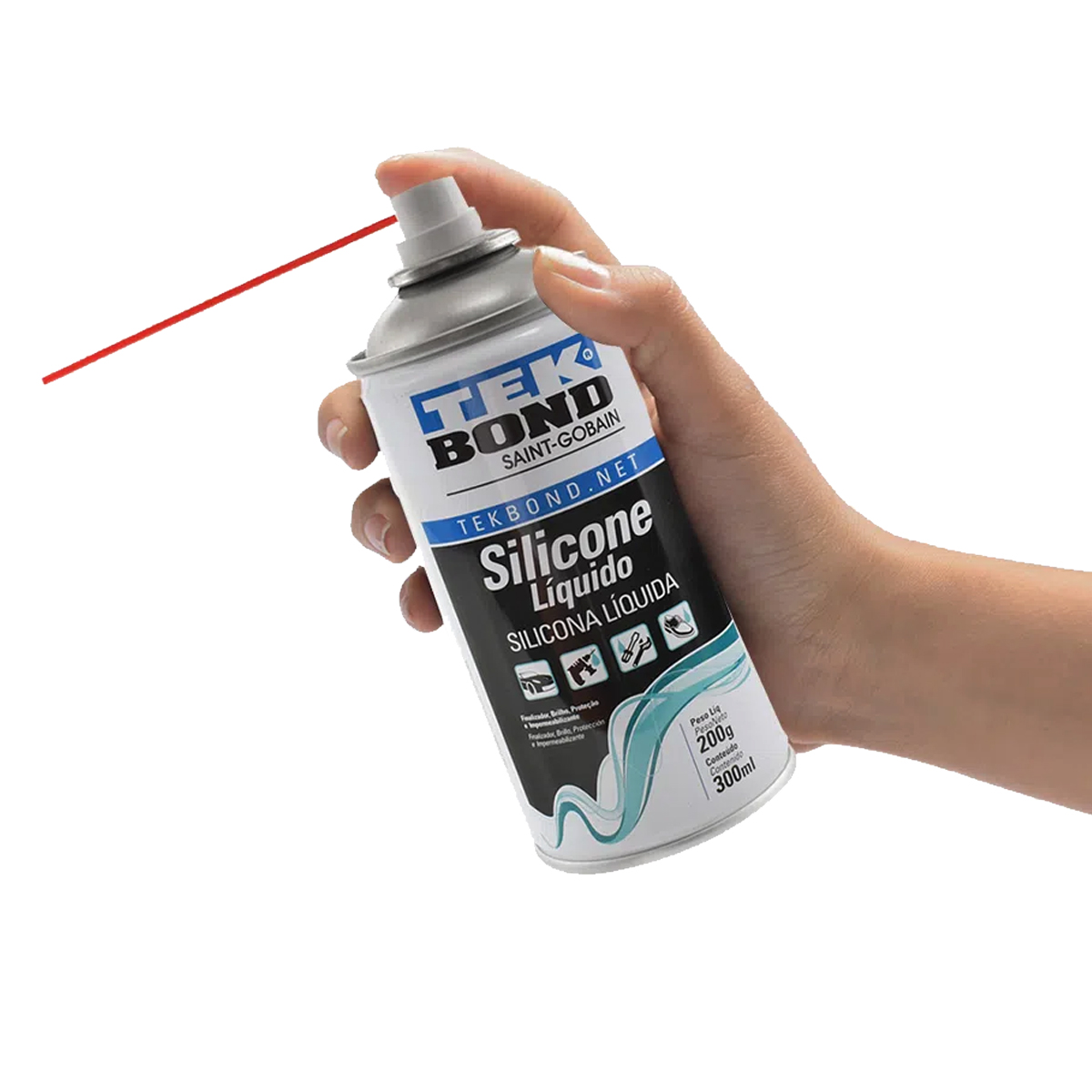 Spray Silicone Liquido 300Ml - Tek Bond