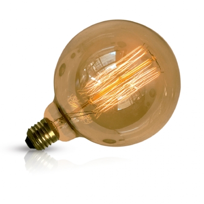 Lâmpada Filamento Carbono G125 40W 110V E27 2200K Ambar Decorativo - Gmh