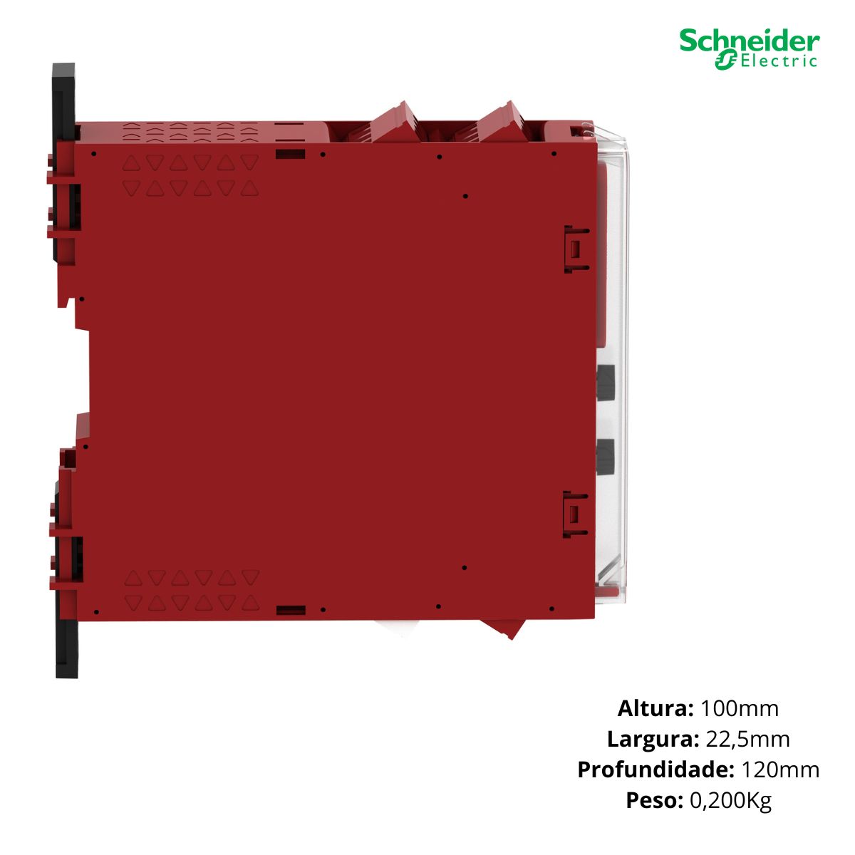 Relé Segurança Monitoramento Categoria 4 24Vca/Cc 2 Saídas 2Na XPSUS12AP - Schneider Electric