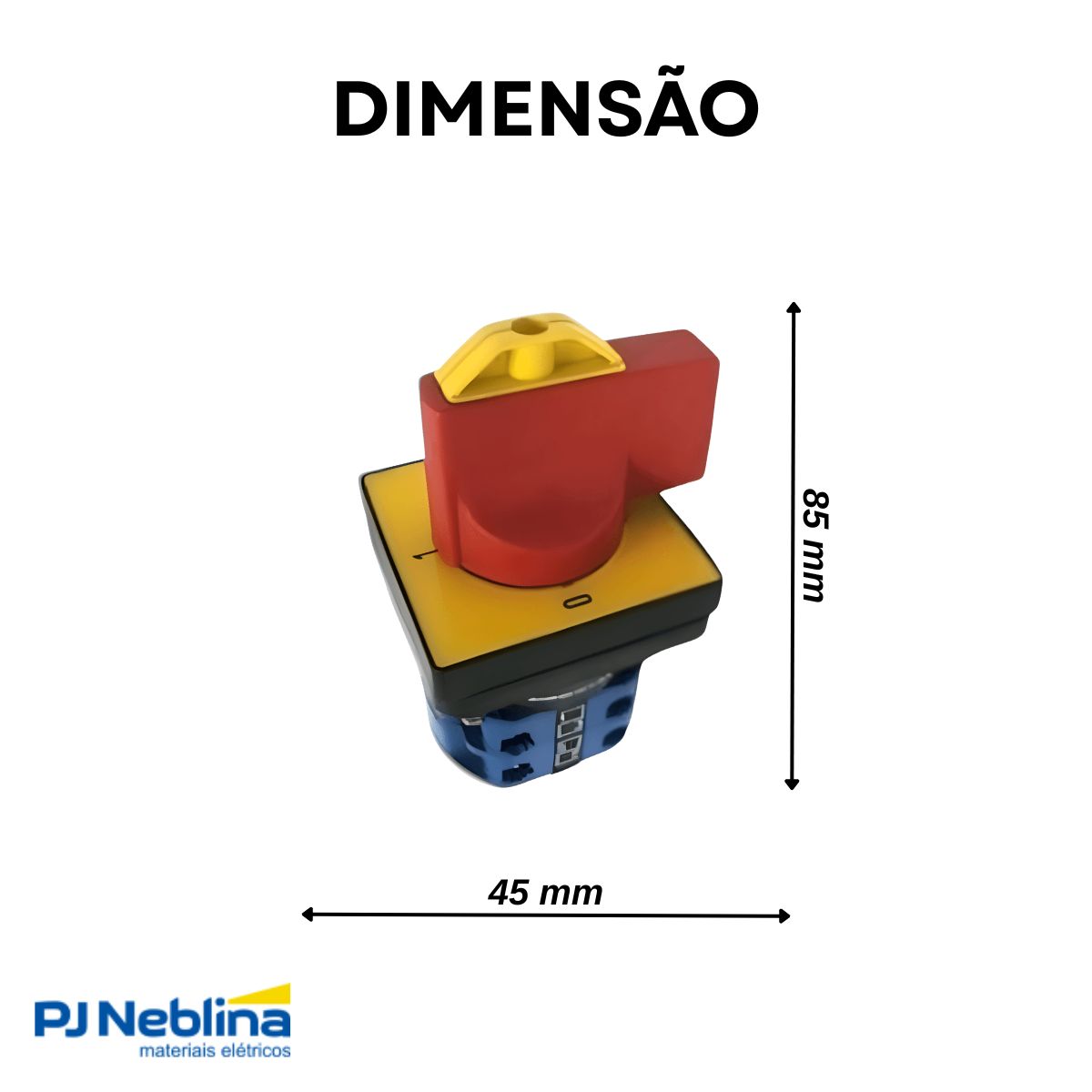 Chave Seccionadora Rotativa Sob Carga 3 Polos 20A Frontal Manopla C/Trava Cadeado - Siemens