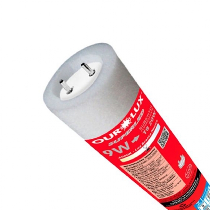 Lâmpada Led Tubular T8 9W Bivolt G13 4000K Luz Neutra 590Mm - Ourolux