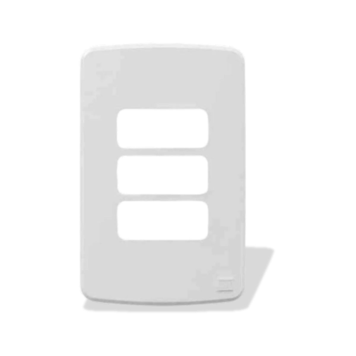 Conjunto Placa e Suporte Acabamento 3 Postos Sep Branco Compose 4X2 Com Suporte - Weg