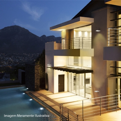 Luminária Refletor Led Retangular 30W Bivolt 3000K Luz Amarela - Osram/Ledvance