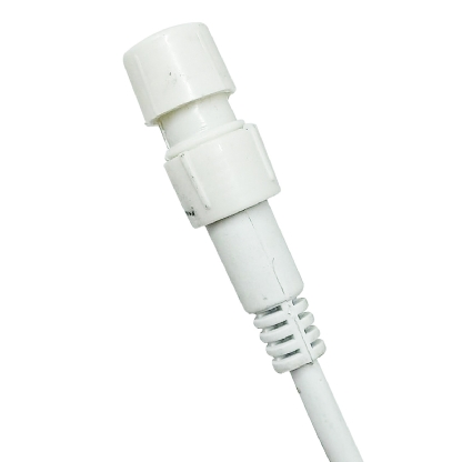 Conector Rabicho Controle Para Mangueira Redonda 10m 11mm Branco