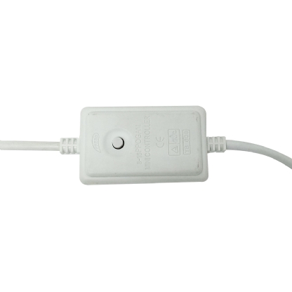 Conector Rabicho Controle Para Mangueira Redonda 10m 11mm Branco