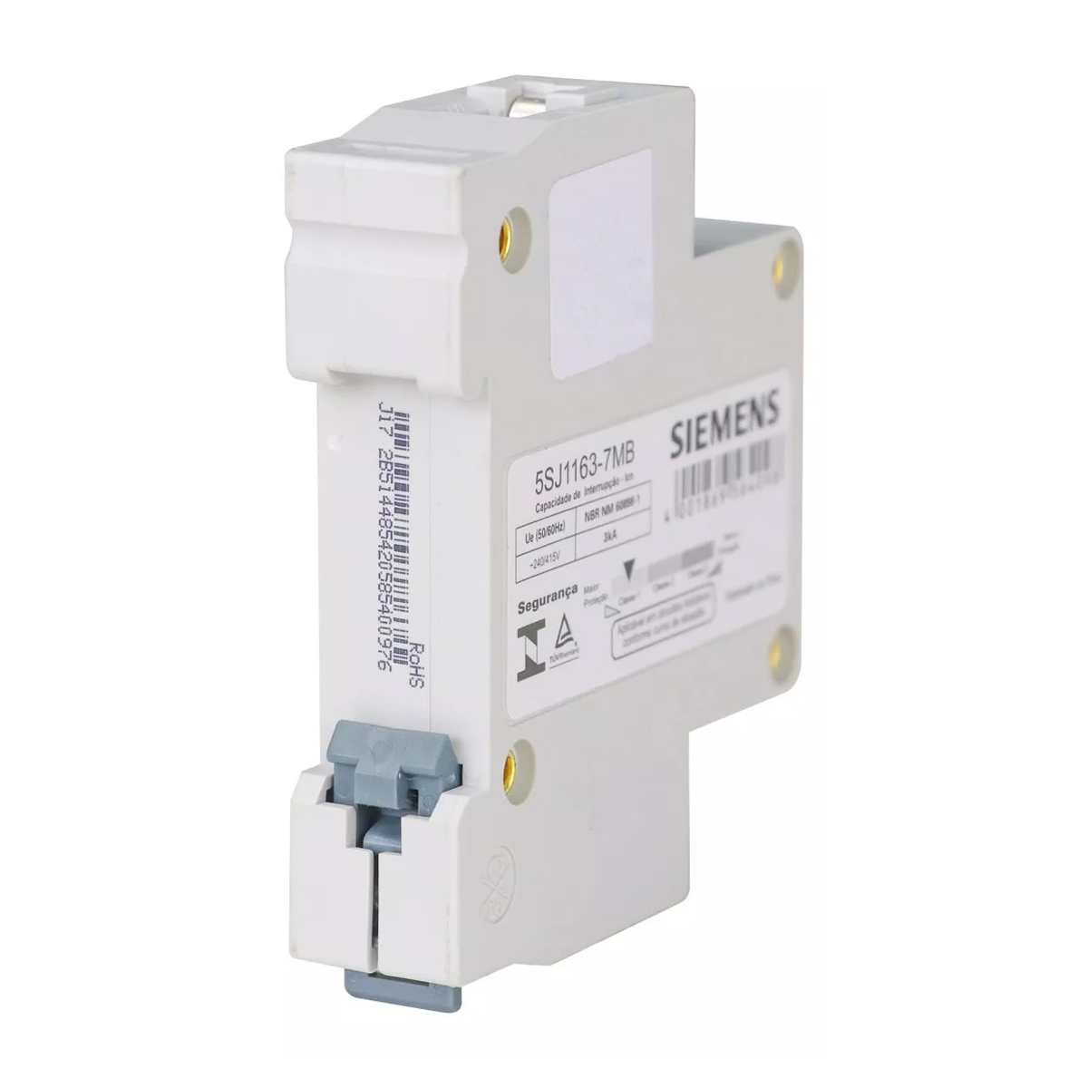 Disjuntor Mini Din Unipolar 20A Curva C 3Ka 220/380V 5SJ11207MB Siemens