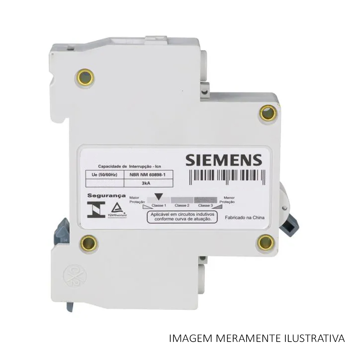 Disjuntor Mini Din Unipolar 63A Curva C 3Ka 220/380V 5SJ11637MB Siemens