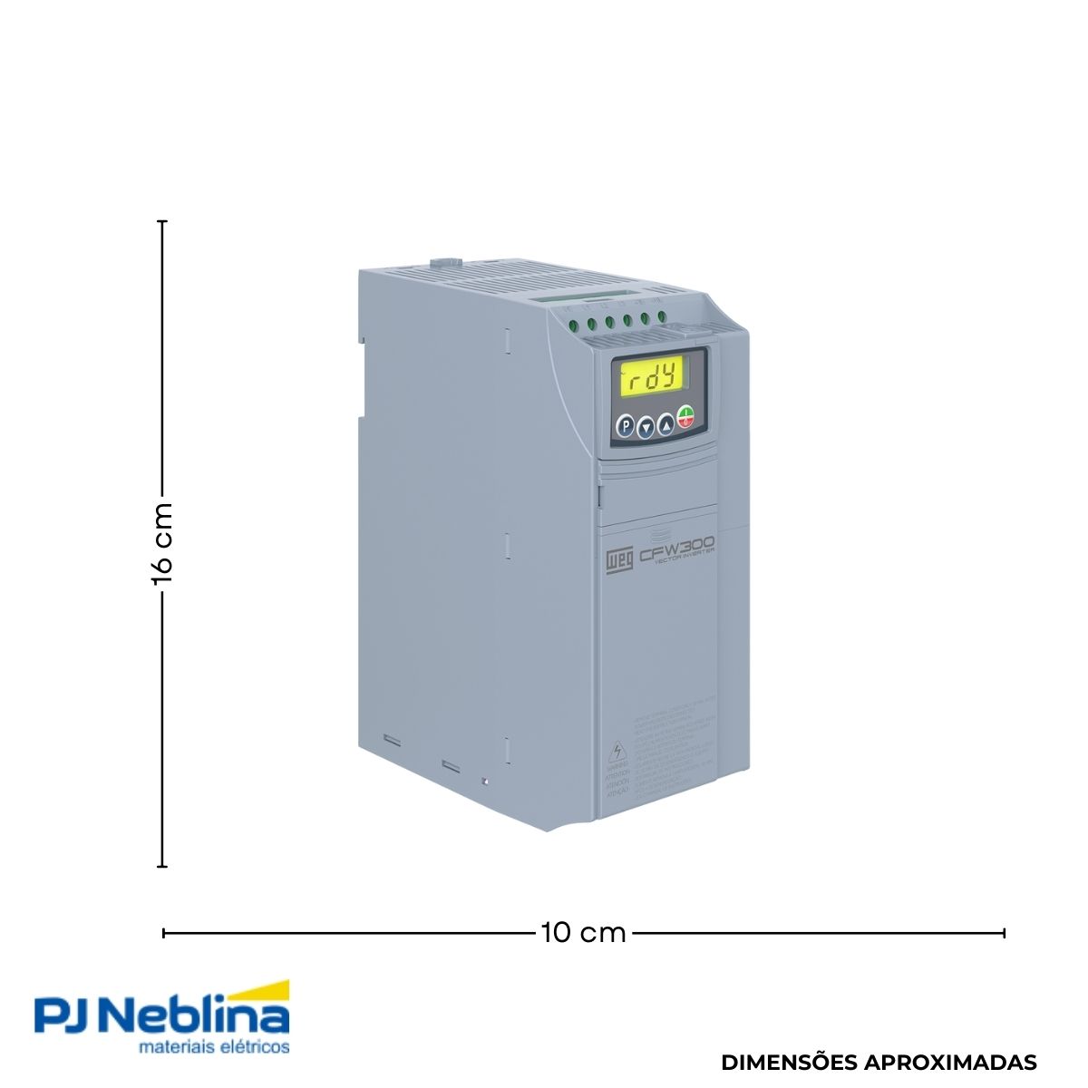 Inversor Frequência Trifásico 380-480V 50/60Hz 10A 4,5Kw - Weg