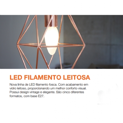 Lâmpada Led Vela 2,5W Bivolt E27 2700K Luz Amarela - Ledvance