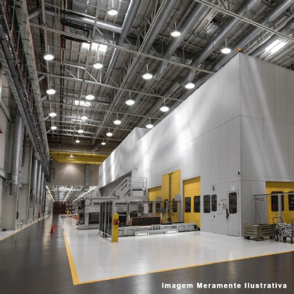 Luminária Industrial Highbay Led Sobrepor Preto 78W 220/240V 6500K Luz Branca - Philips