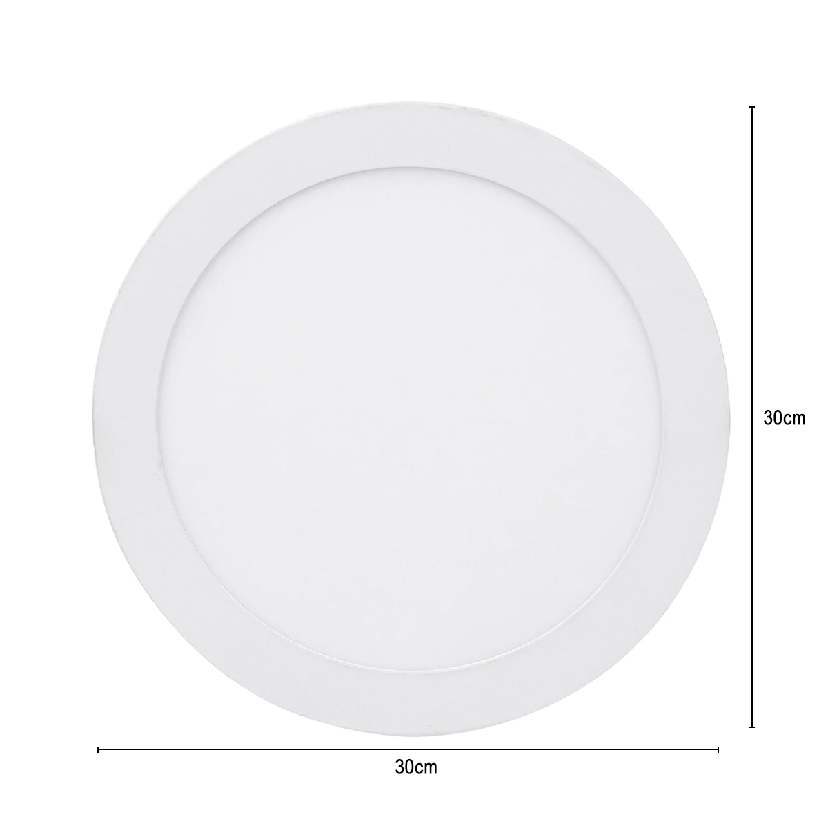 Luminária Painel Led Embutir Redonda Branco 24W Bivolt 3000K Luz Amarela 2000Lm - Philips