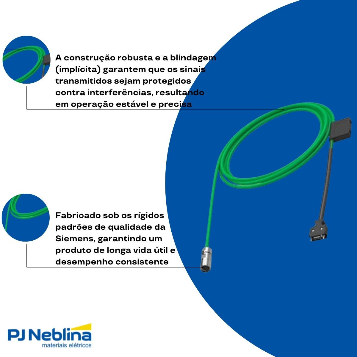 Cabo Sinal 2X0,25 mm 5m C/Conector - Siemens