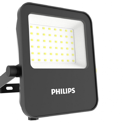 Luminária Refletor Led Retangular 30W Bivolt 3000K Luz Amarela - Philips