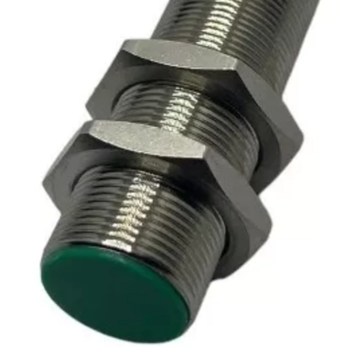 Sensor Indutivo Cilíndrico Roscado Sn=5mm M18x1,00mm Latão 4 Fios 10-30Vcc Conector M12 4 Pinos Pnp 1Na+1Nf Sl Weg