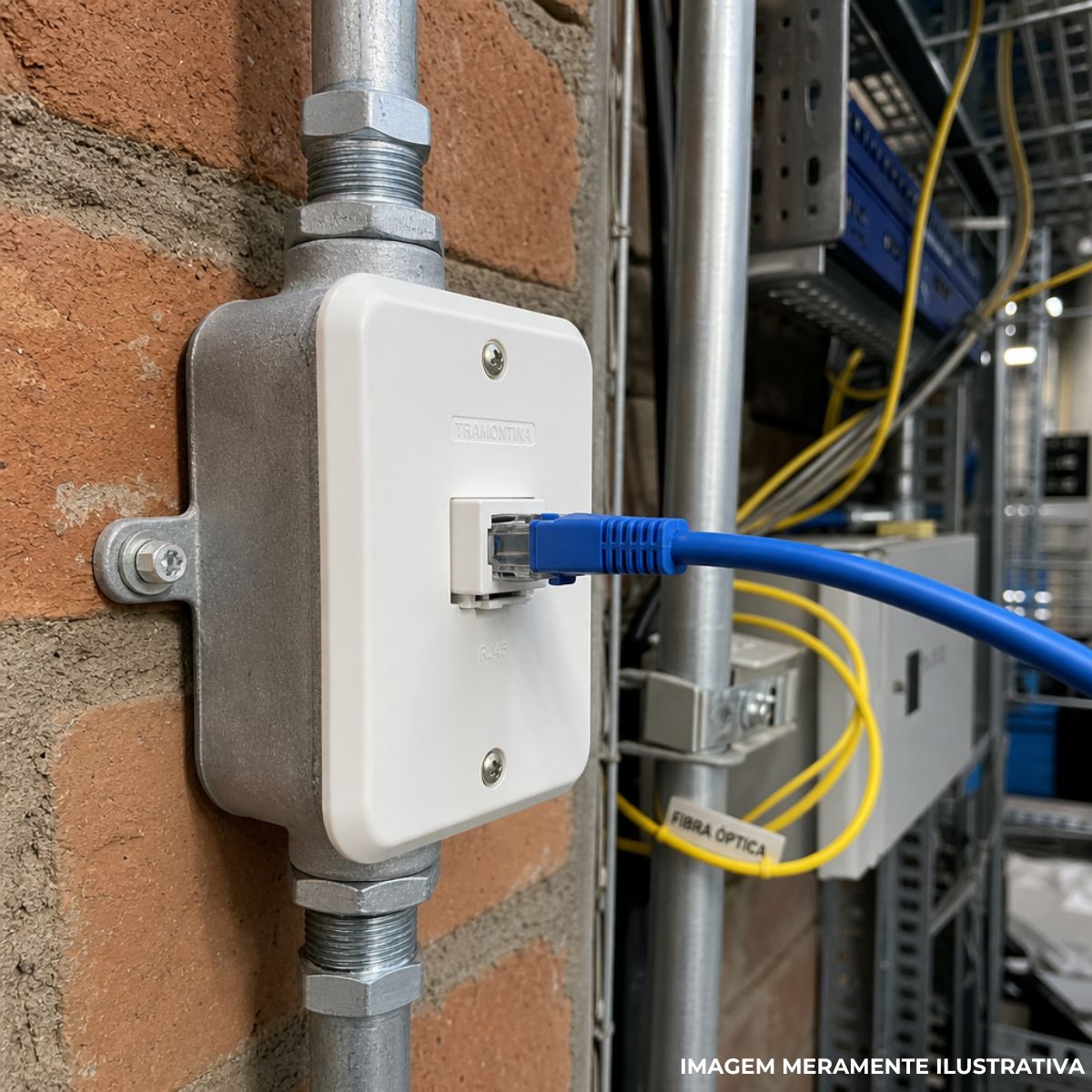 Tampa Condulete 1 Tom Rj11/Rj45 Pvc 1/2-3/4 Bc S/Vedação - Wetzel