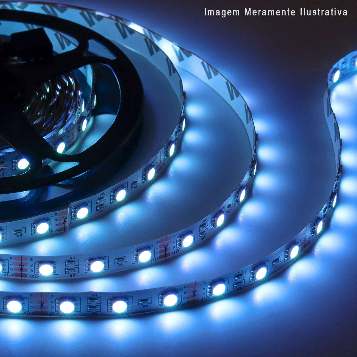Fita De Led LED 5050 7,8W/M 12Vcc RGB Rolo Com 5 Metros - Gaya