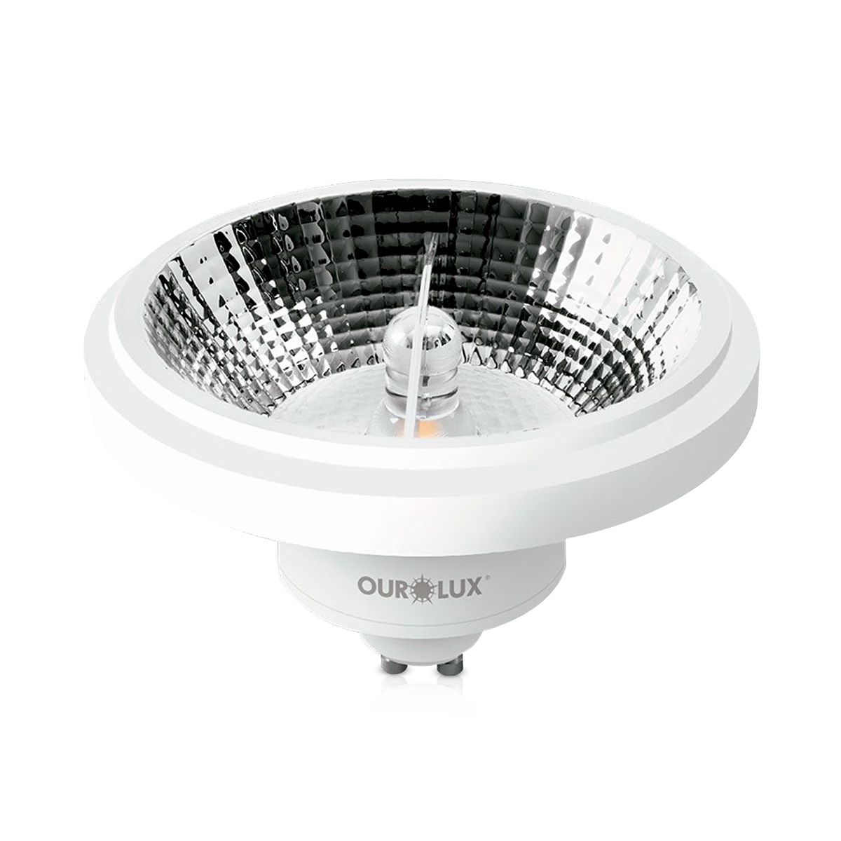 Lâmpada Led Ar111 12W Bivolt Gu10 2700K Luz Amarela Dimerizável - Ourolux