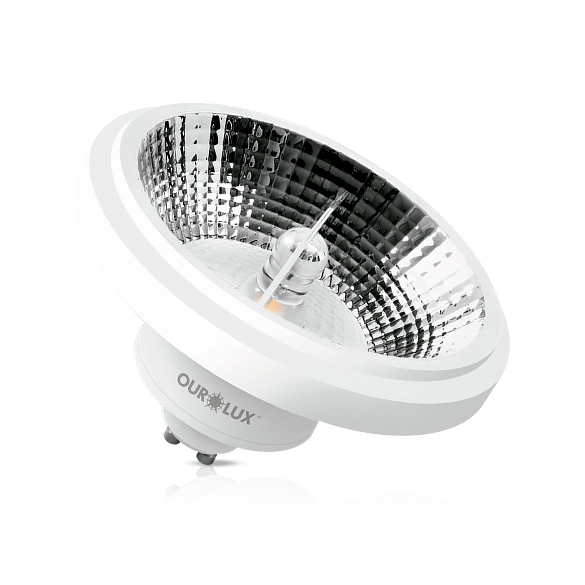 Lâmpada Led Ar111 12W Bivolt Gu10 2700K Luz Amarela Dimerizável - Ourolux