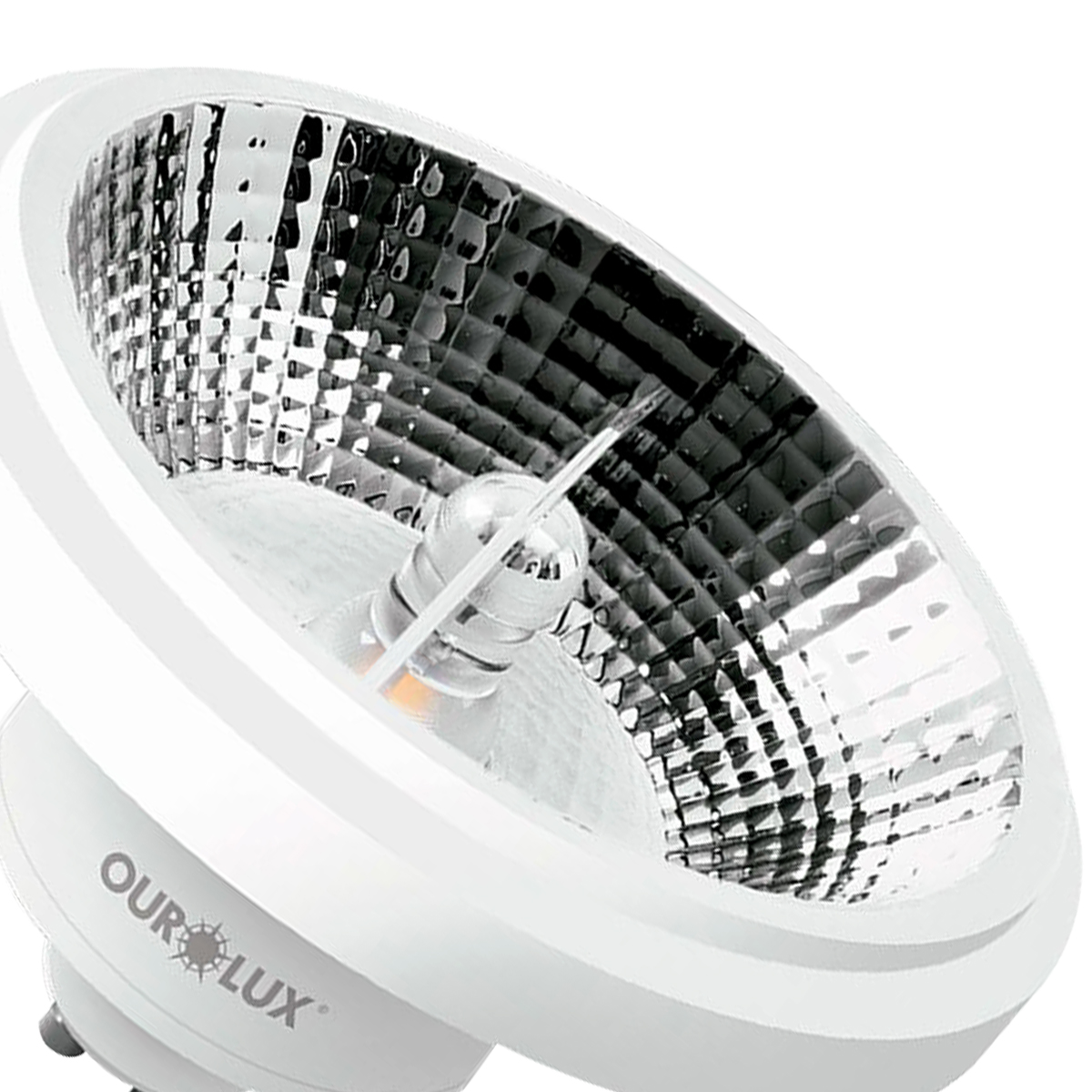 Lâmpada Led Ar111 12W Bivolt Gu10 2700K Luz Amarela Dimerizável - Ourolux