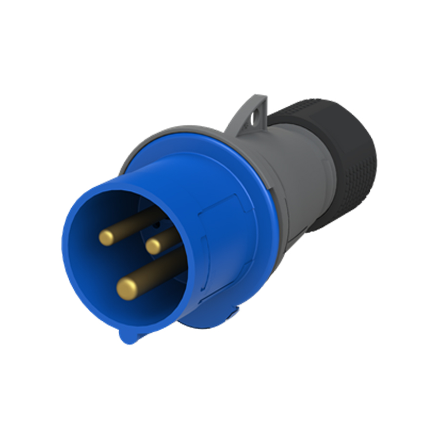Plug Macho 16A 200/250V Azul 6H 216EP6 - ABB