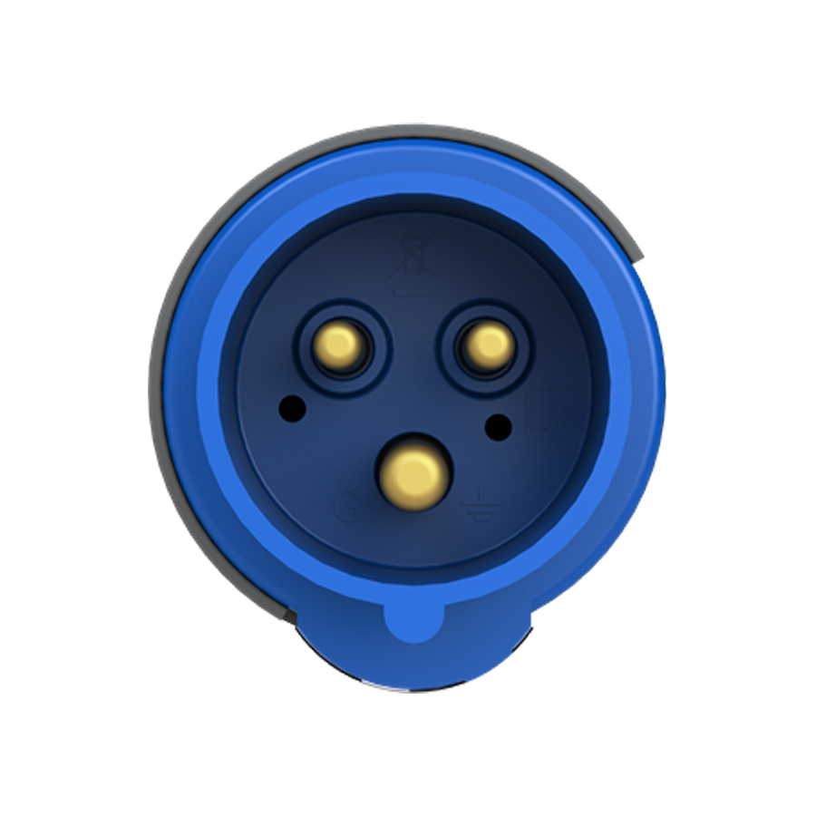 Plug Macho 16A 200/250V Azul 6H 216EP6 - ABB