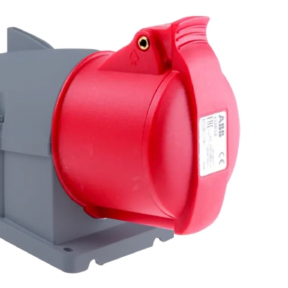 Tomada Industrial Femea Sobrepor 3P+T 16A 380/415V Vm 6H Linha Easy Safe Ip44 316RS6 - ABB