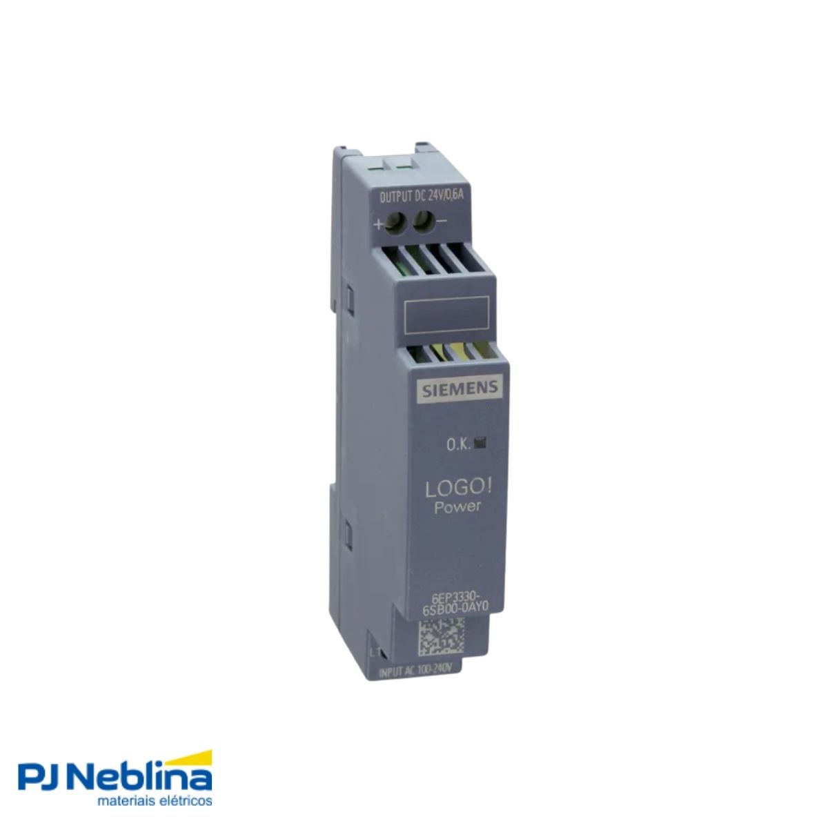 Módulo Alimentação Clp Fonte E=100-240V S=24Vcc 0,6A Logo Power - Siemens
