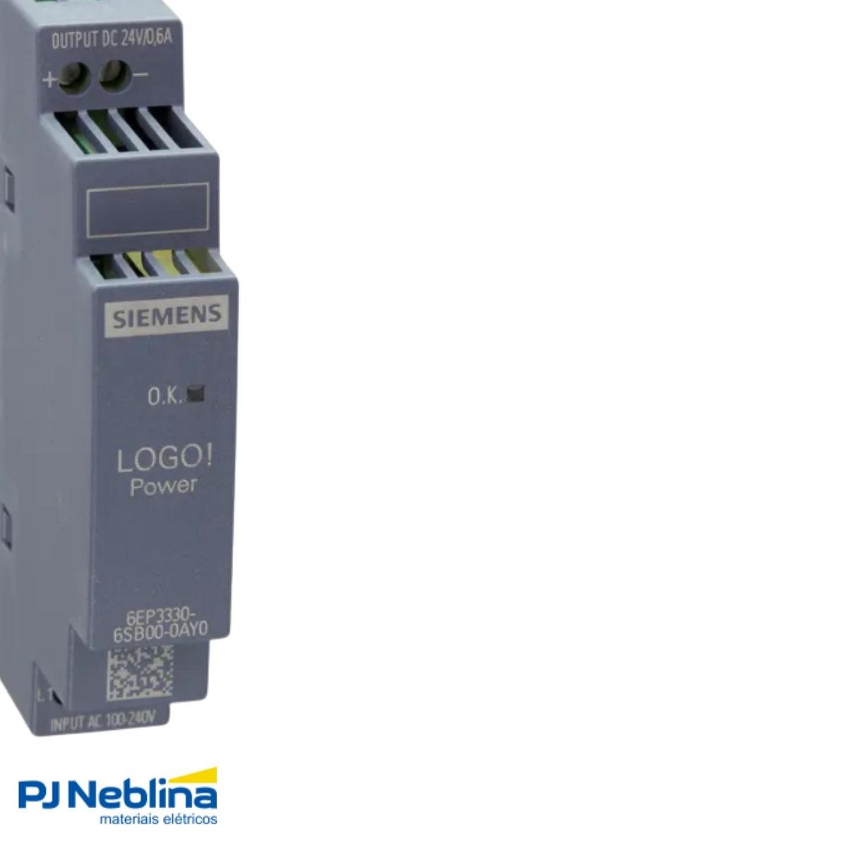 Módulo Alimentação Clp Fonte E=100-240V S=24Vcc 0,6A Logo Power - Siemens