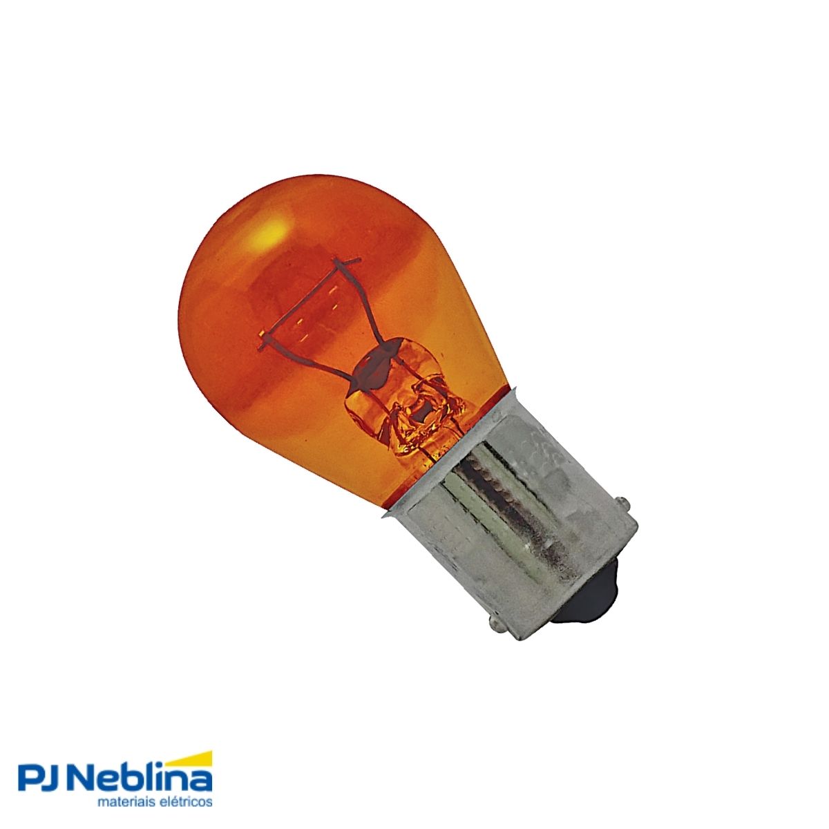 Lampada Incandescente Automotiva P27w 27w 24v Bau15s Ambar