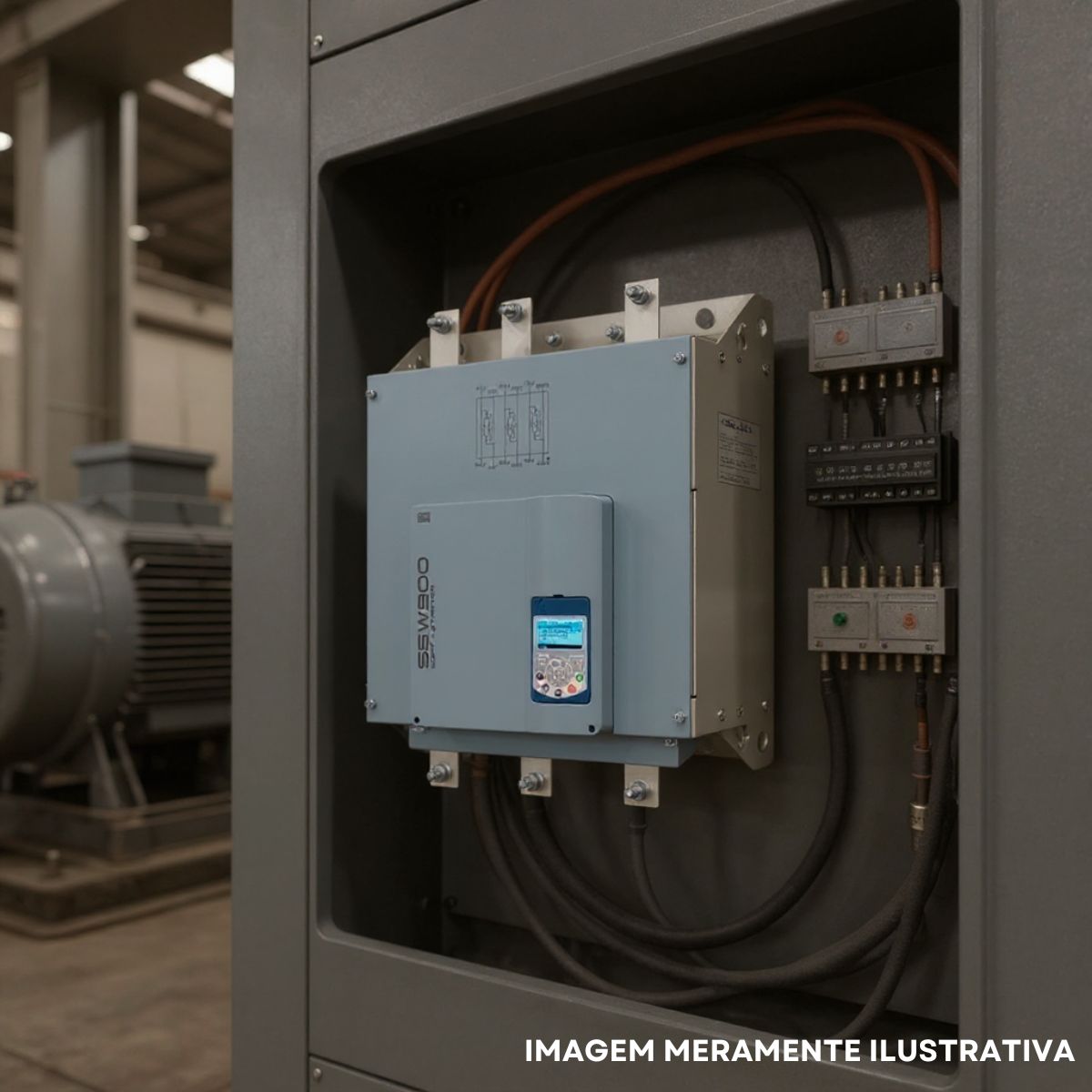 Chave Partida Softstarter Trifásico 670A 220-575V 550Kw Ip00 - Weg