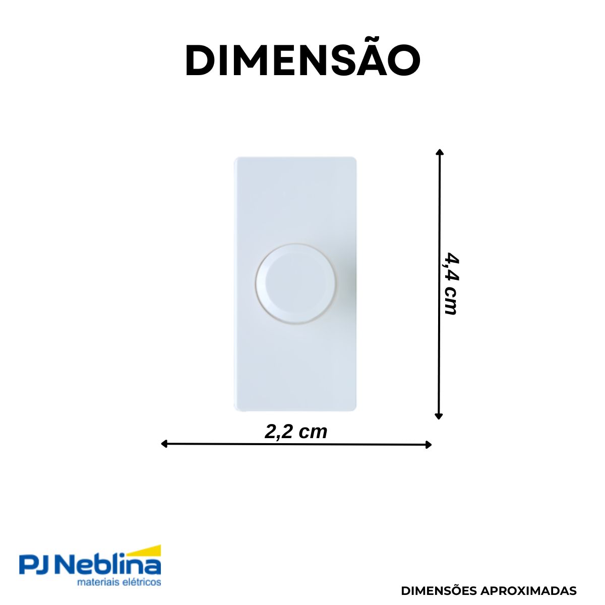 Modulo Variador Luminosidade (dimmer) Rotativo 1 Mod 500w 12