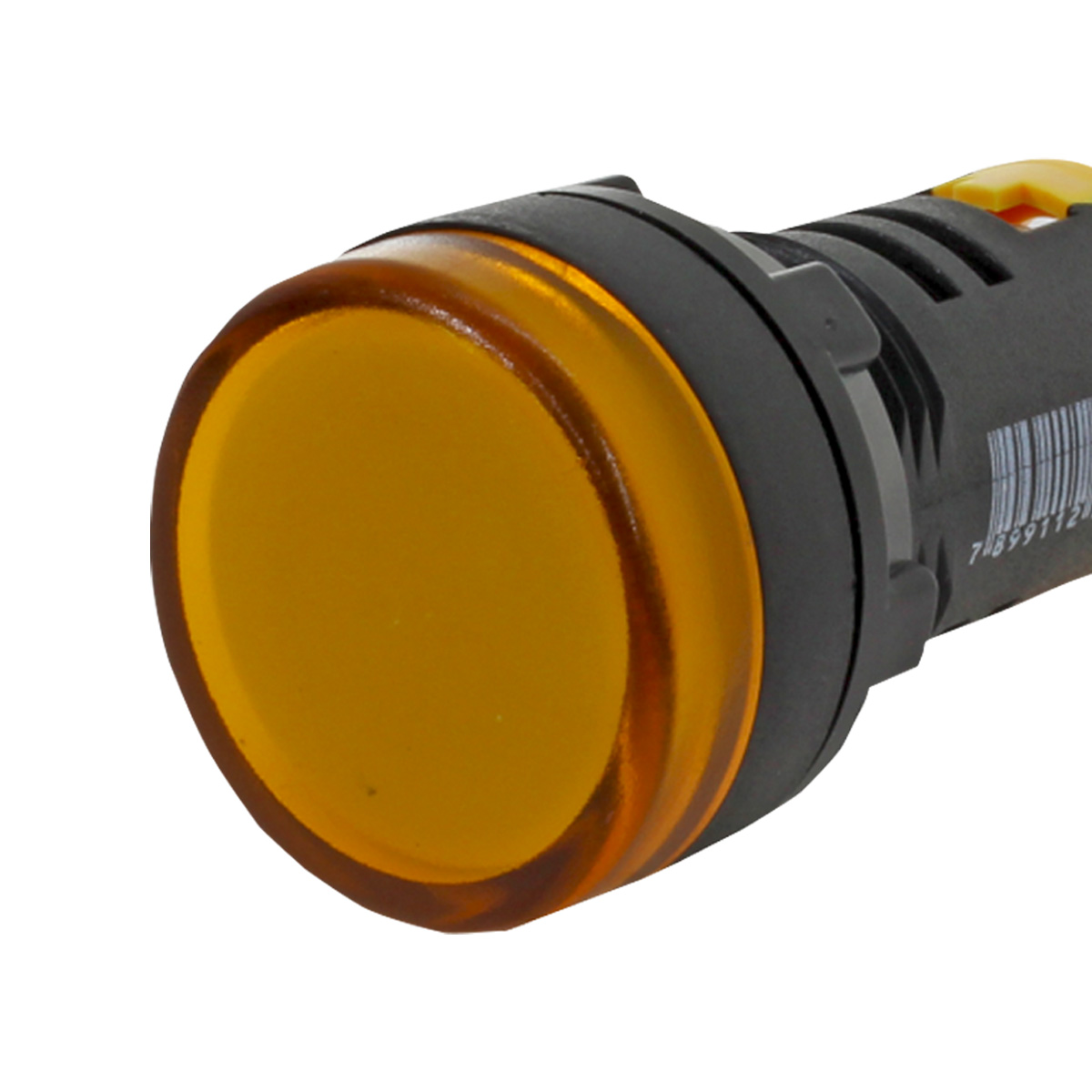 Sinaleiro Redondo Led Plástico Amarelo 220Vca Ip65 22Mm - Metaltex