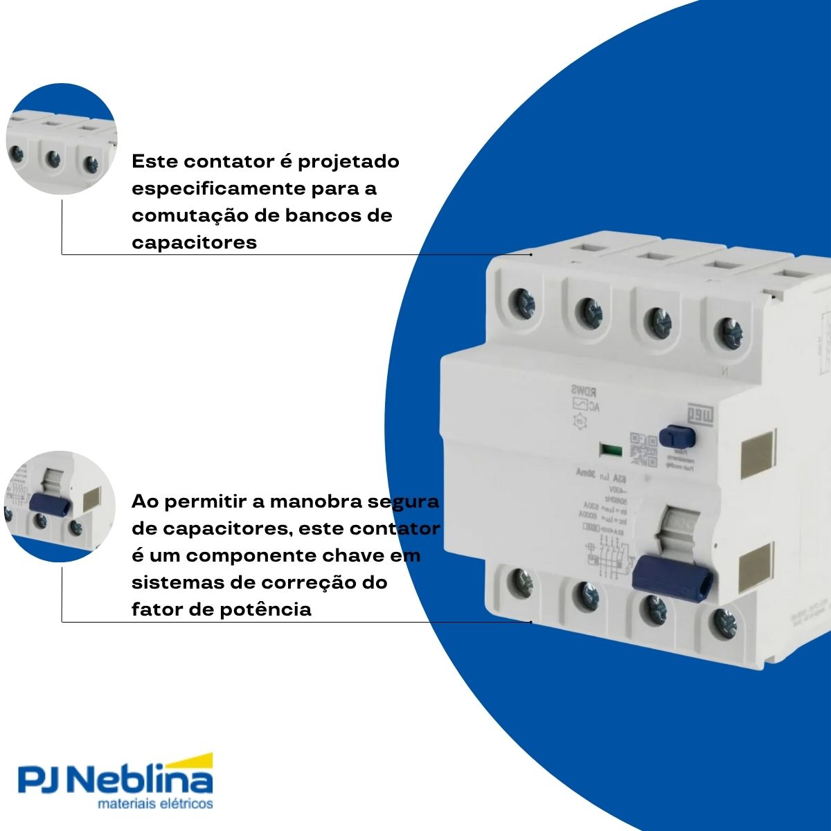 Interruptor Diferencial Residual 63A 30Ma 4P - Weg