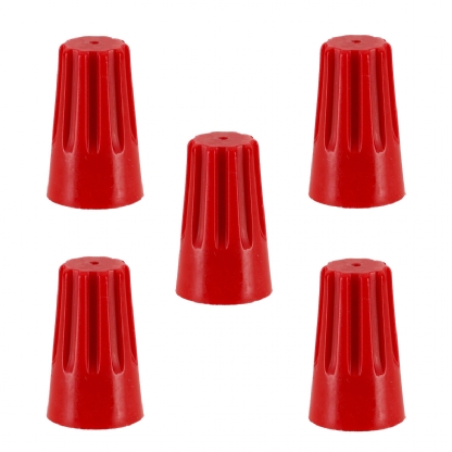 Conector Elétrico Emenda Torção Poliamida Vermelho 2,50-4,00mm Embutir Com 5 Unidades - Asantos