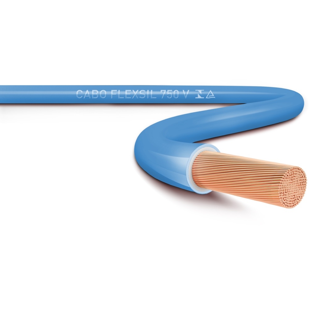 Cabo Flexível 750V PVC 10,00mm Azul 25 Metros - Sil