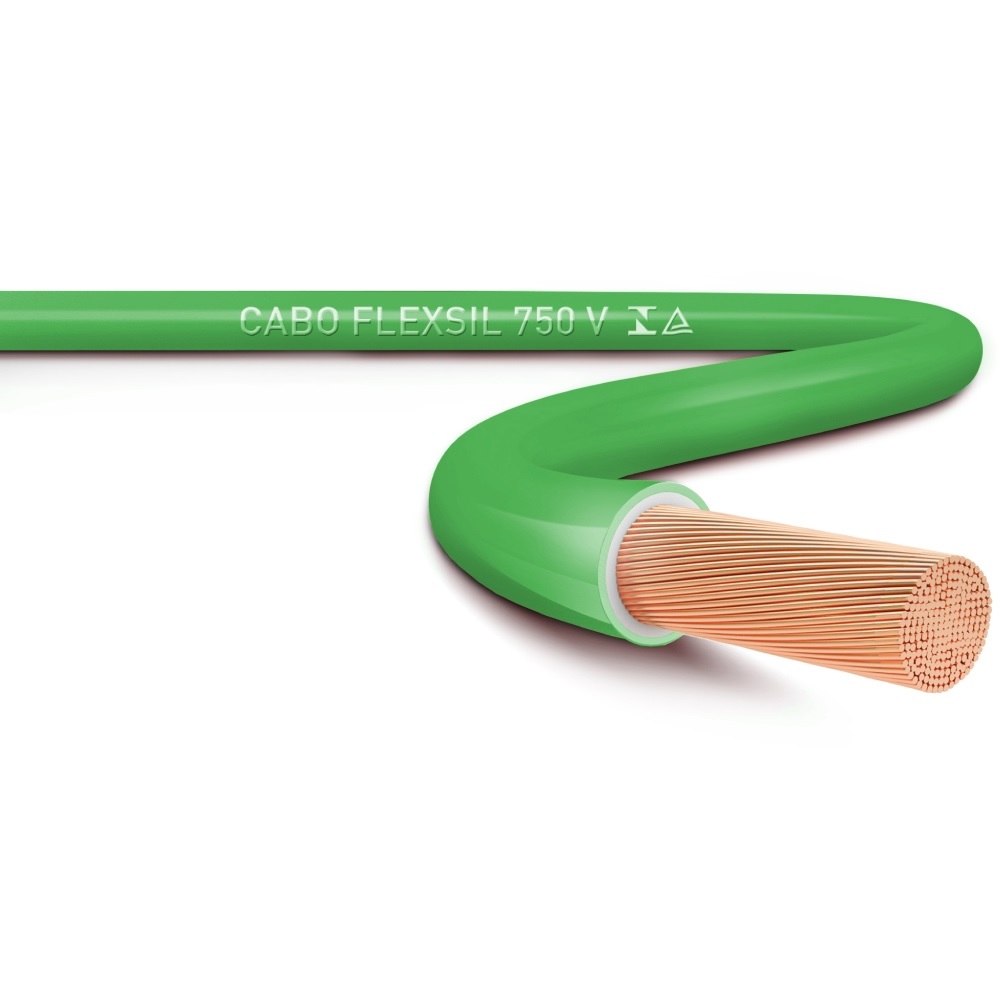 Cabo Flexível 750V PVC 10,00mm Verde 25 Metros - Sil