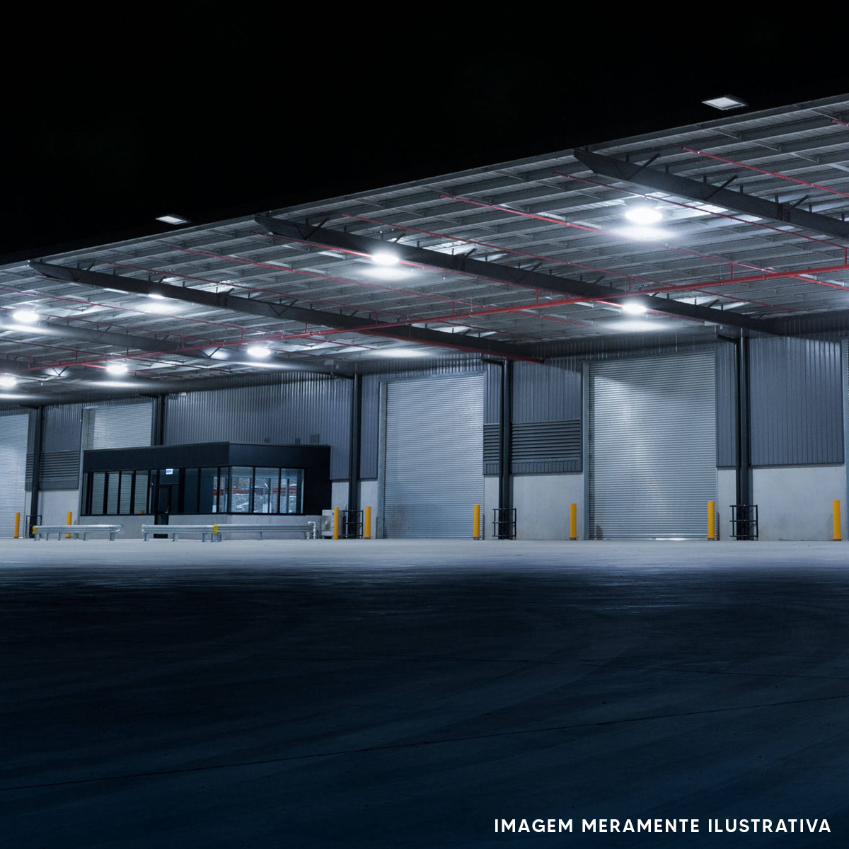 Luminária Refletor Led Retangular 400W Bivolt 6500K Luz Branca - Avant