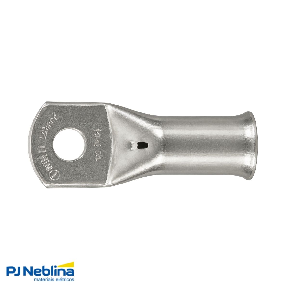 Terminal Compressao Boca Expandida 120mm 2 Compr 1 Furo F=13