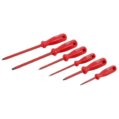 Jogo De Chaves De Fenda Simples E Cruzada Isoladas Nbr9699 Com 6 Unidades - Gedore