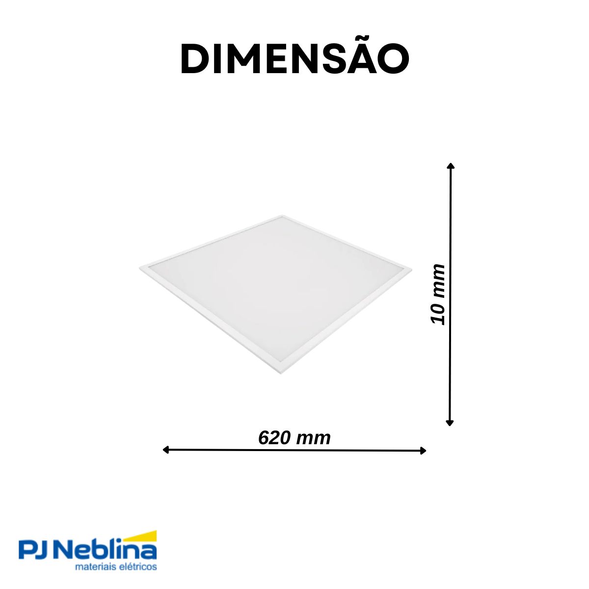 Luminária Plafon Led Embutir Quadrado Branco 40W Bivolt 4000K Branco Neutro 3000Lm - Ourolux