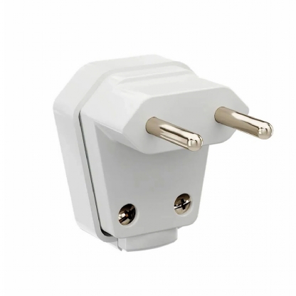 Plug Macho 20A 250V Branco Lateral Com Prensa Cabo 13302204 - WEG