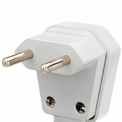 Plug Macho 20A 250V Branco Lateral Com Prensa Cabo 13302204 - WEG