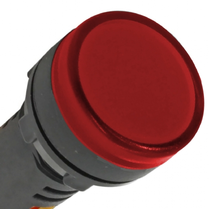Sinaleiro Led LED Vermelho 220V 22mm Ip65 - Metaltex