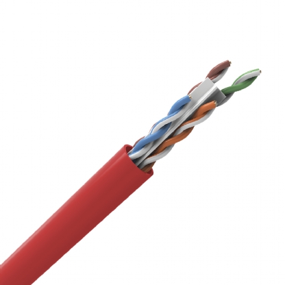 Cabo Rede Cmx U/Utp 4Px24Awg Cat6 Sohoplus 305 Metros Vermelho - Furukawa