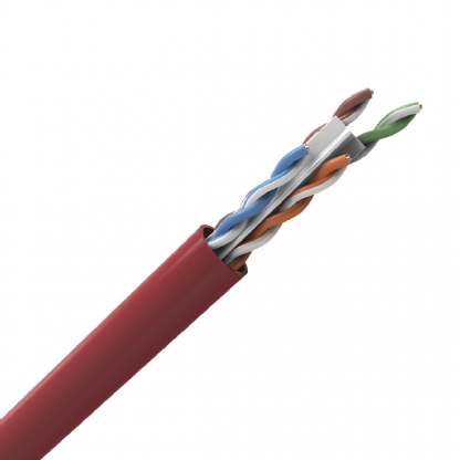 Extensão Solida Rj45 U/Utp Gigalan Cat6 10M cm-T568A Vermelho - Furukawa