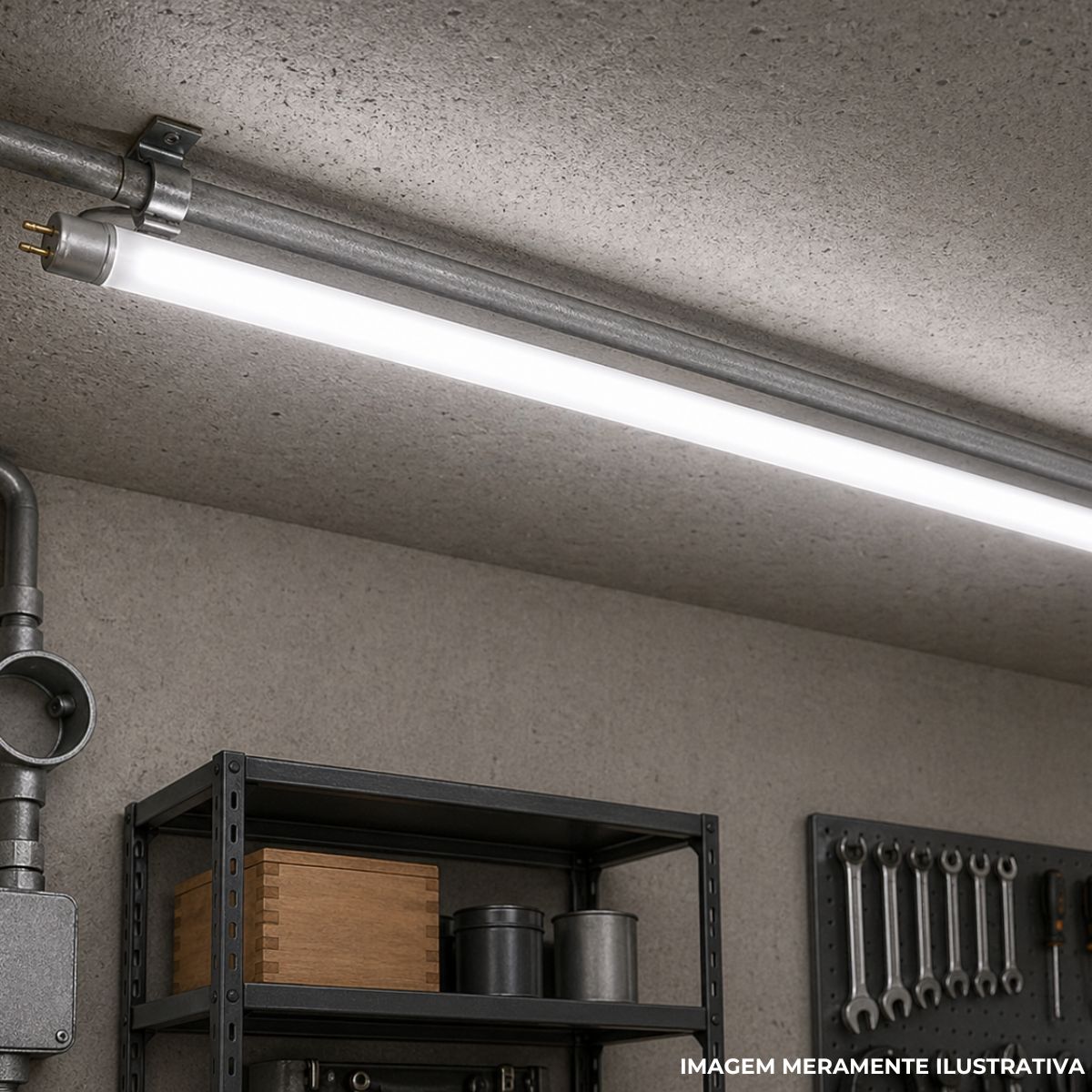 Lâmpada Fluorescente Tubular T8 40W G13 5000K Luz Do Dia Luz Branca 1200Mm - Luzy
