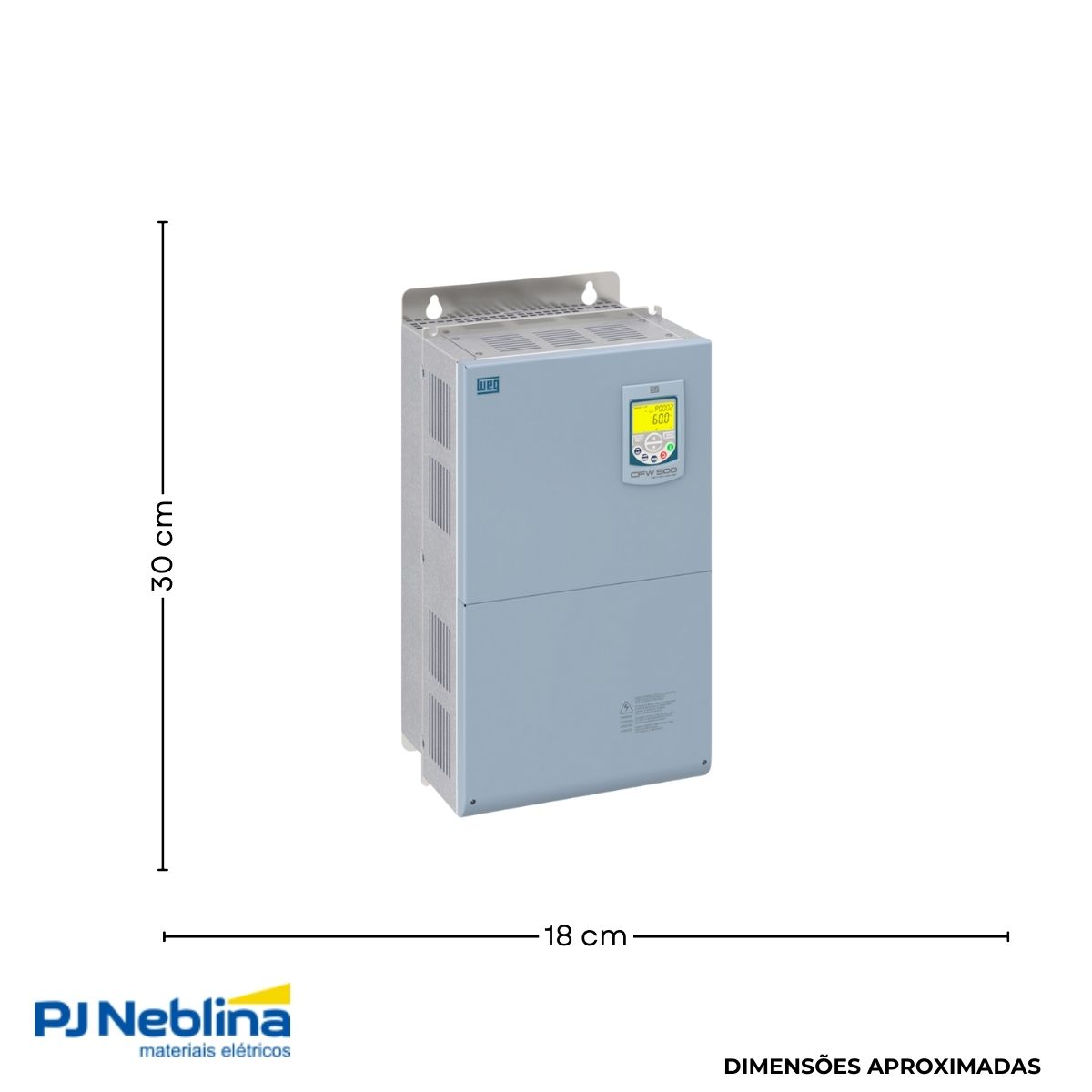 Inversor Frequência Trifásico 380-480V 50/60Hz 61A 30Kw - Weg